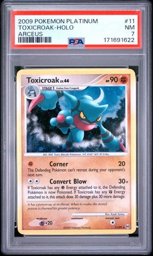 Toxicroak graded PSA 7 for sale on eBay