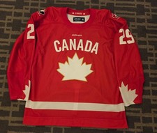 2026 Team Canada #29 Parker Wotherspoon Pre World Championships Worn Jersey LOA