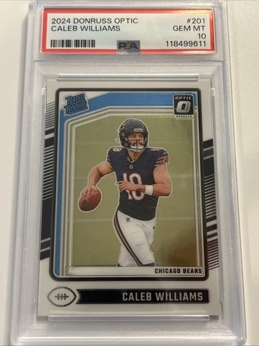 2024 Panini Donruss Optic - Rated Rookie Caleb Williams #201 (RC) PSA 10 Gem MT