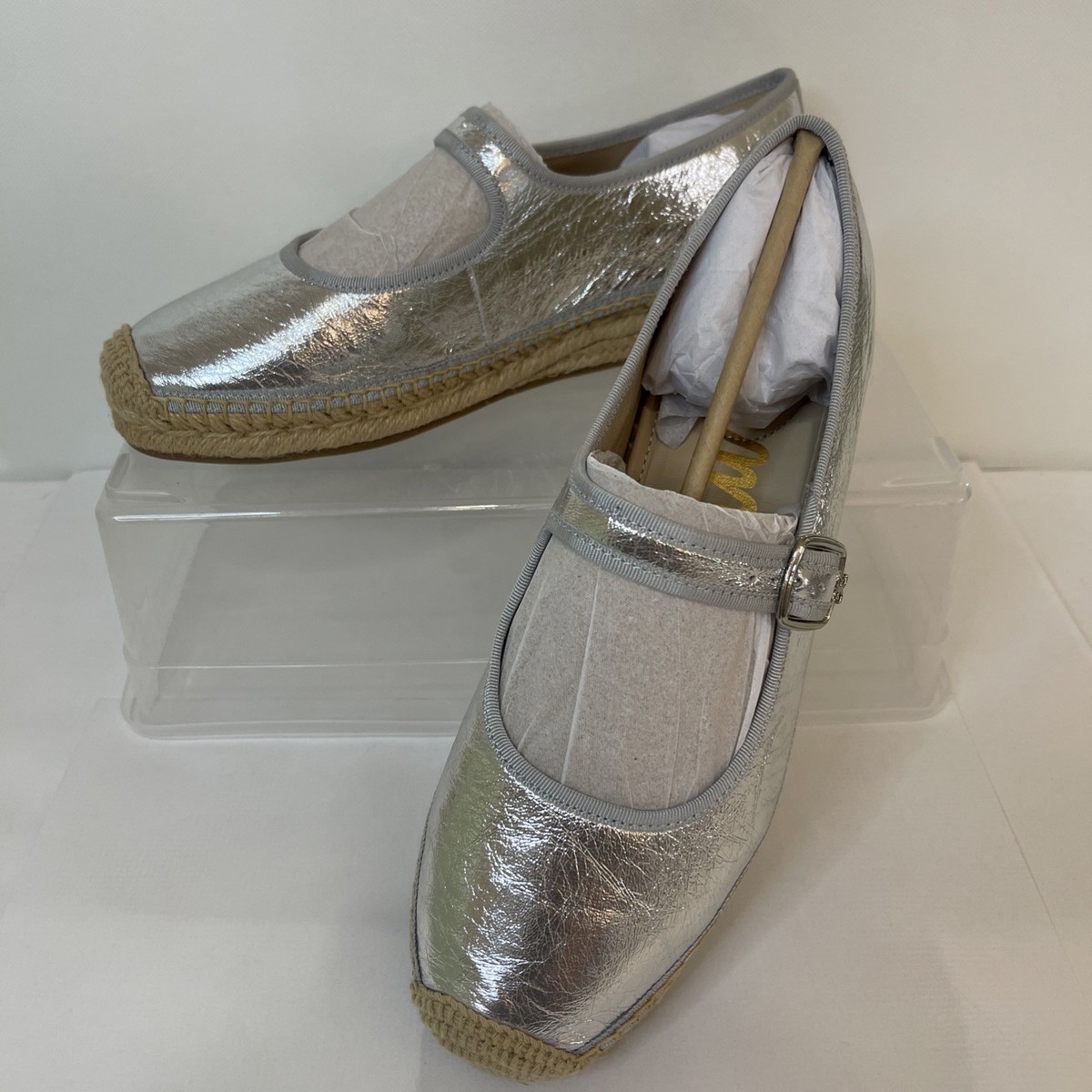 Sam Edelman Women Sam Edelman Kai Silver Espadrille‎ Loafer Metallic Women\'s Size 7 main image 0