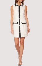 Lost + Wander Jackies Button Down Minidress SZ S WhiteBlack
