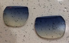Custome Replacement Lens Blue Tint. Orange Logo. For Cartier Frames