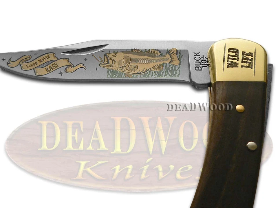 Buck 110 Wild Life 系列低音折叠猎人不锈钢定制口袋刀 — 第 2/4 张图片