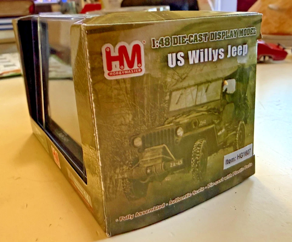 NOS/Hobby Master 1:48 U.S. Willys Jeep MB-5th Army 101st MP-Italy 1945- MIB-C10 - Image 3 of 4