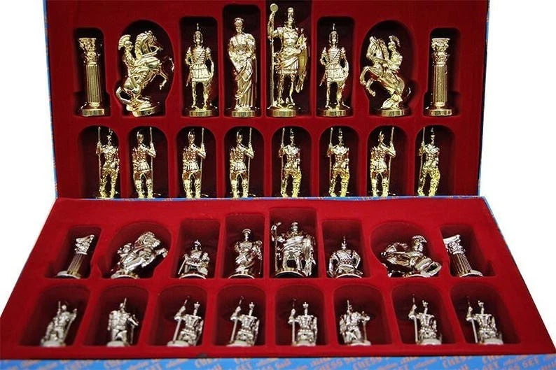 Chess Pieces for Adults Vintage X Large Roman Handcrafted - Christmas Gift 🎁 - Image 3 of 4