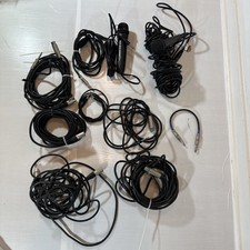 Mixed Lot Microphone Mic Audio Cable Cord Multiple Length Lot