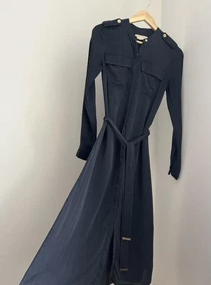 Women Michael Kors Dress Blue Silk - Bild 1 von 4