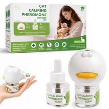 Cat Calming Pheromone Diffuser Kit, Plug-in Diffuser 2 Refills 60-Day Supp...