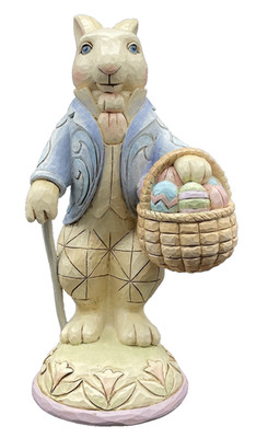 Jim Shore Heartwood Creek 'Hare s Easter' Easter Bunny with Basket 6009157