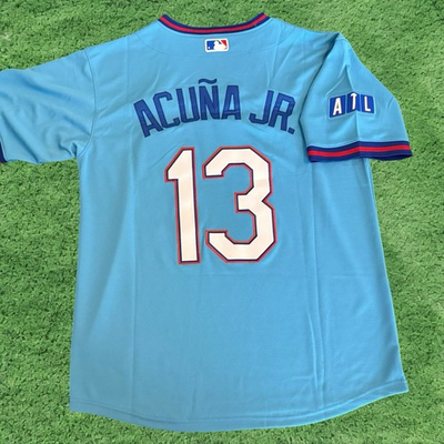 #ad NEW Ronald Acuna Jr. Matt Olson Jersey Atlanta Braves SAME DAY SHIPPING $40.00