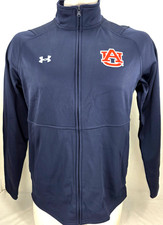 NEW Auburn Tigers Under Armour Navy Full Zip LS Sweatshirt Jacket Men's L