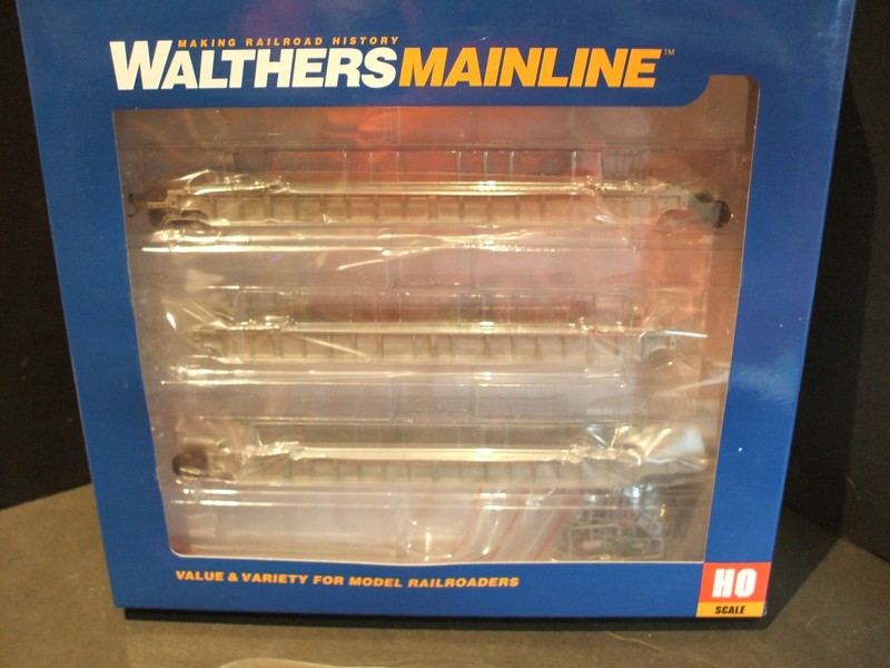 Walthers Mainline 53ft NSC Well Cars (3 pack) UNDECORATED HO COFC Intermodal TTX