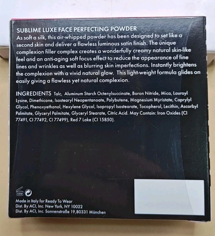 Polvo perfeccionador facial listo para usar New York Sublime Luxe 0,28 oz 8 g SELLADO Foto 3 de 4