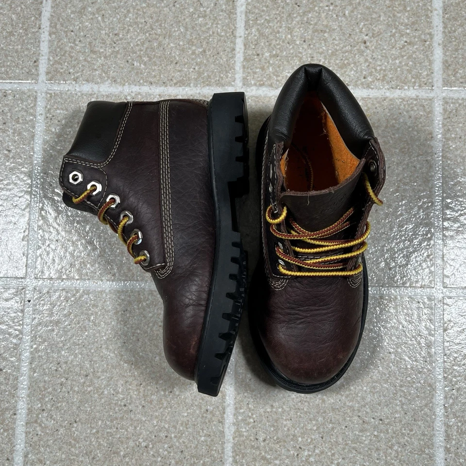 Timberland Premium 6 Pulgadas Niño Pequeño Talla 11c Hazel Clásico Impermeable Botas de Cuero Foto 3 de 4