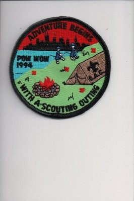 1994 CAC Adventure Begins WIth A Scouting Outing Pow Wow patch