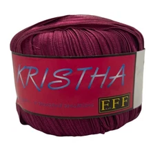 Filati FF Kristha #22 Fushia Hot Pink Ribbon Yarn Novelty Bulky Craft