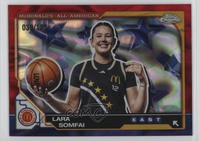 2025 Chrome McDonald's All American Red Lava Refractor /125 Lara Somfai #61 1k9t