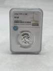 NGC Standard Brown 1956 Type 2 50C Coin PF 67