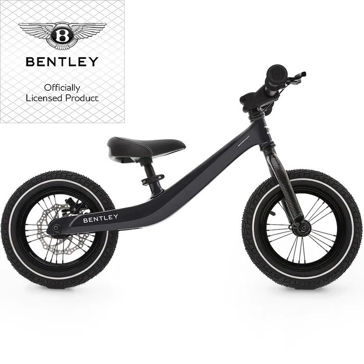 BENTLEY Luxus Laufrad piano black mit Bremse Ledersattel Magnesium Rahmen leicht