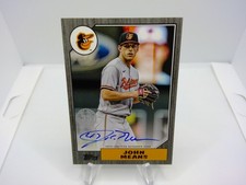2022 Topps Series 1 John Means Auto 1987 Topps Baseball Black /199 #87BA-JME
