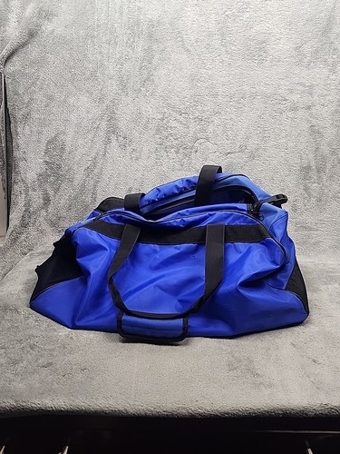 Vintage '90s Polo Sport Ralph Lauren Gym Duffle Bag Blue Black - Picture 4 of 14