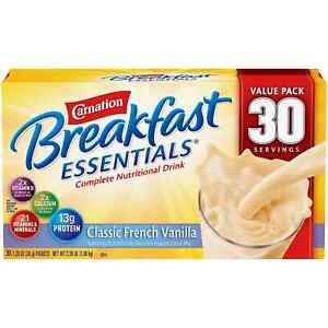 Carnation Breakfast Essentials Nutritional Drink Mix, Vanilla (30 ct.)