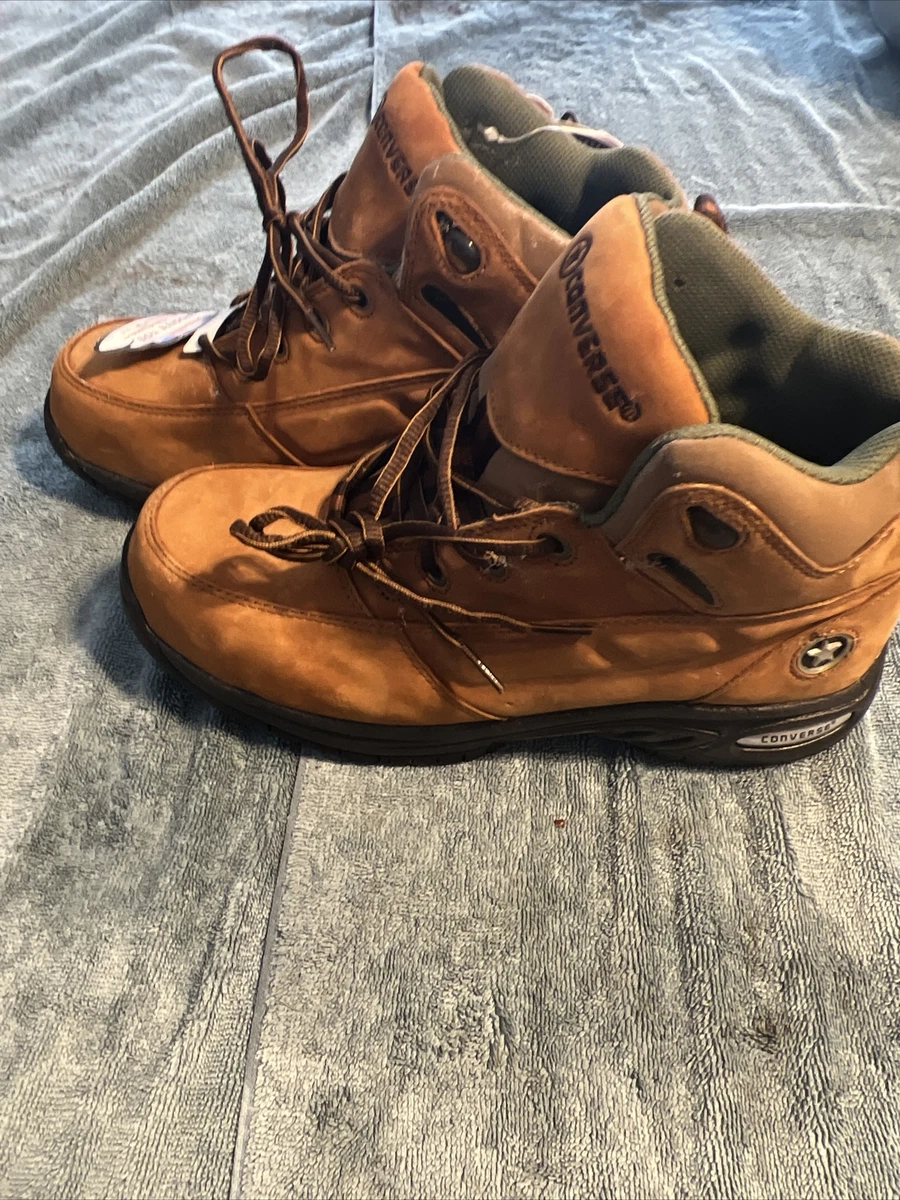 Converse Composite Toe Brown Leather Hiking Work Boots C4388 Mens
