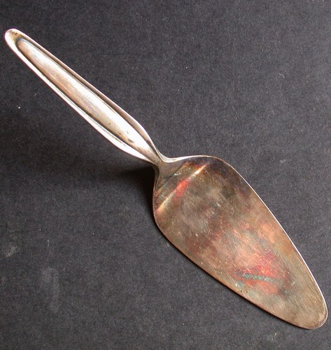 Pelle à Gâteau Vintage Française Plaqué Argent - Art Déco Années 30, Service Dessert