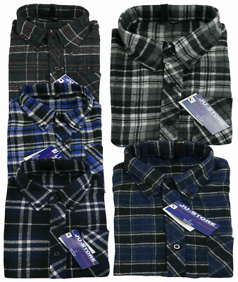 Camicia flanella uomo manica lunga tessuto invernale lavoro vintage tg da39  a46 | eBay