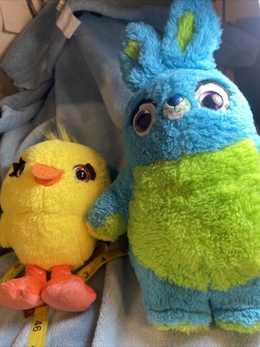 Bunny & Ducky Toy Story 4 Vintage Disney Store Plush 2015 Medium Size