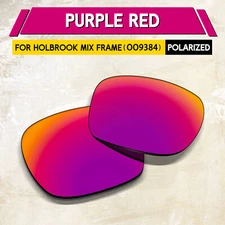 1.5MM POLARIZED Replacement Lenses for Oakley Holbrook Mix OO9384, Purple Red