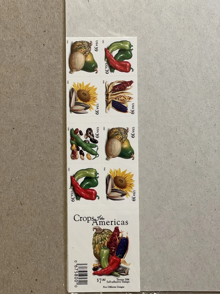 US BOOKLET PANES SCOTT #4012b CROPS OF THE AMERICAS 2006 MNH PANE OF 20 - Image 3 of 4