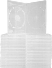 25 Super Clear 14mm 2 Disc Capacity PREMIUM DVD Cases Boxes Disk DV2R14CLPR