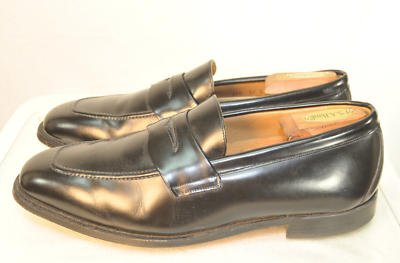 VTG Johnston & Murphy 2 TONE Loafers Dress Shoes Mens Size 11.5 Black Brown GOLF Vintage Johnston & Murphy Passport Oxford Two Tone Saddle  main image 2