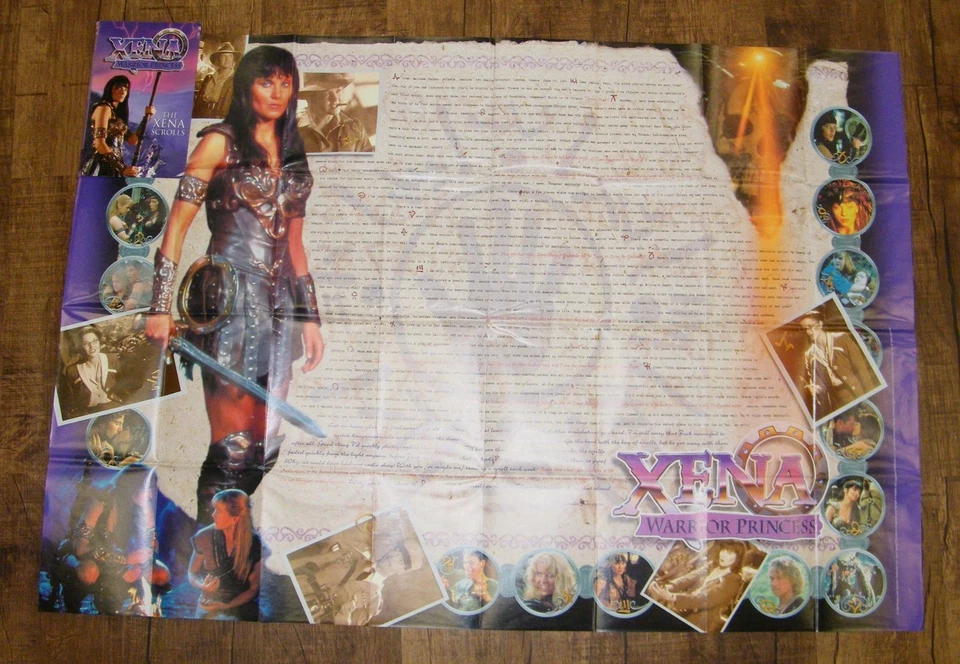 Póster de pared grande 39 x 27 The Xena Warrior Princess - The Xena Scrolls **LEER** Foto 2 de 4