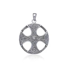 Celtic Cross 925 Sterling Silver Pendant Fine Religious Faith Crucifix Jewelry