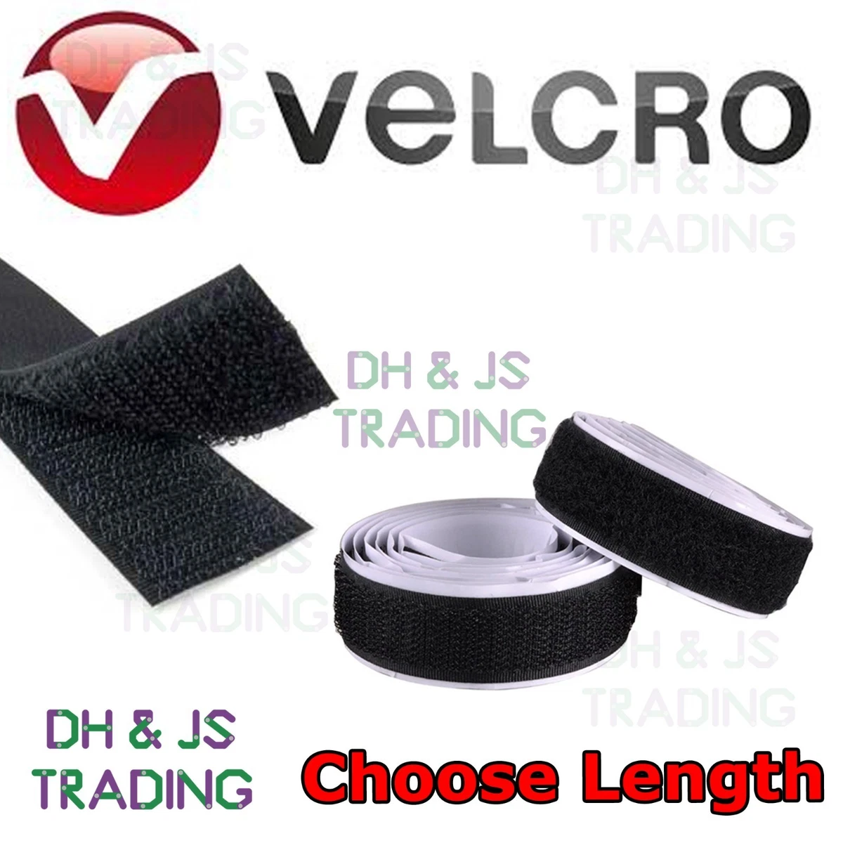 VELCRO stick on tape, loop only, 25m