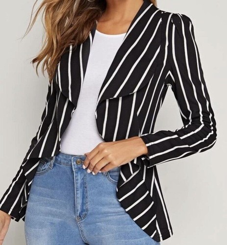 blazer donna a righe | eBay