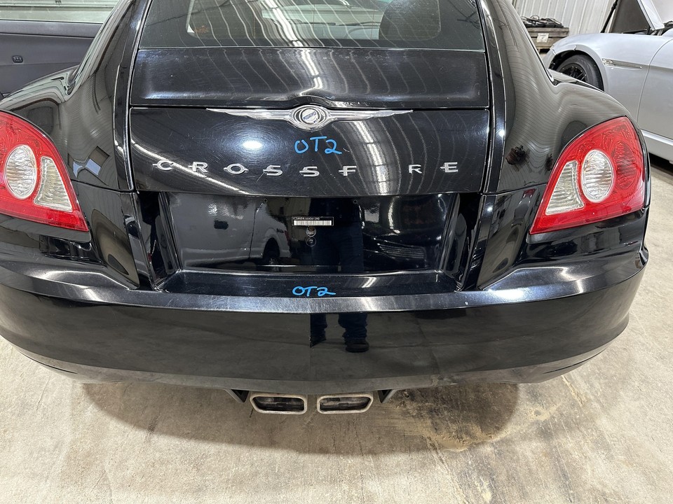 04-08 CHRYSLER CROSSFIRE REAR BUMPER COVER BLACK CLEAR PAINT P41 | eBay