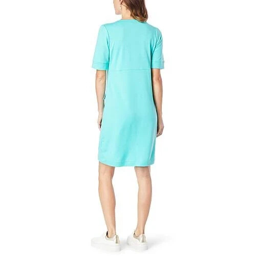 DG2 by Diane Gilman DG Downtime French Terry Dress with Pockets, Aqua, XL | eBay DG2 by Diane Gilman DG Downtime French Terry Dress with Pockets, Aqua, XL | eBay
