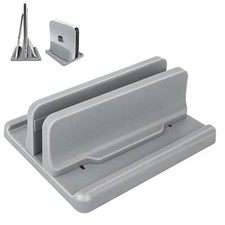 Vertical Laptop Stand, ABS Plastic, Adjustable Dock up to 15 inch PC Desk