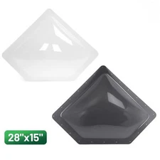 28"x15" Tinted/Clear RV Skylight Cover For RV Trailer Camper Travel Truck