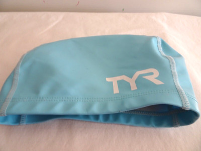 TYR Latex PALE BLUE Swim Cap -EUC