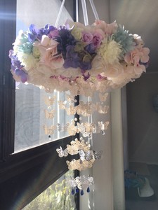 floral mobile for nursery