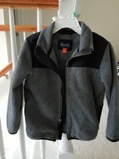 Children's Place Boys Gray Fleece Jacket: Size XS / 4
