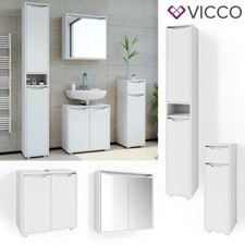 Badmöbel Set Badezimmermöbel Spiegelschrank Waschtisch Hochschrank Ruben Vicco