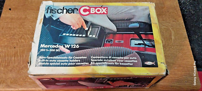 Fischer Cbox for Mercedes W126 Cassette holder storage OEM NEW NOS