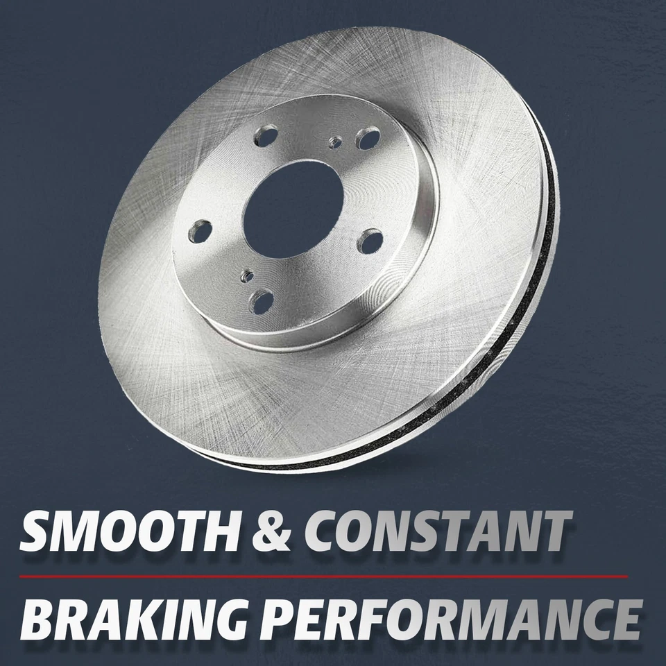 Front Rear Disc Brake Rotors Kit for 2011 2012 2013 - 2021 GMC Sierra 3500 HD - Image 2 of 4