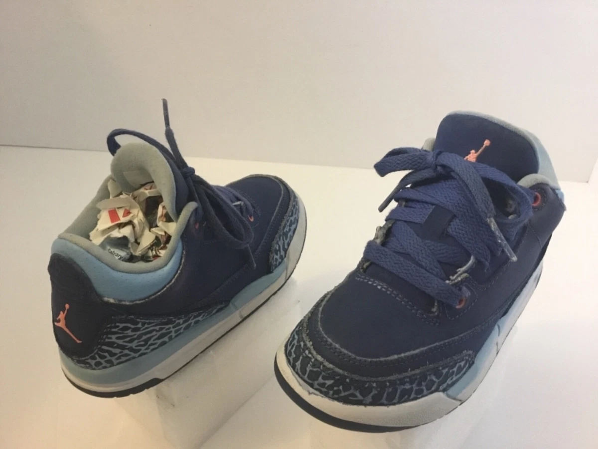 Kid s Air Jordan Retro 3 Athletic Shoes Boys Size 11C Multi Color 441141 506