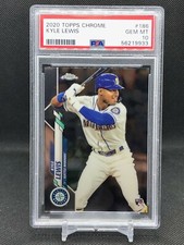 2020 Topps Chrome Kyle Lewis #186 PSA 10 GEM MINT RC ROOKIE Seattle Mariners ROY